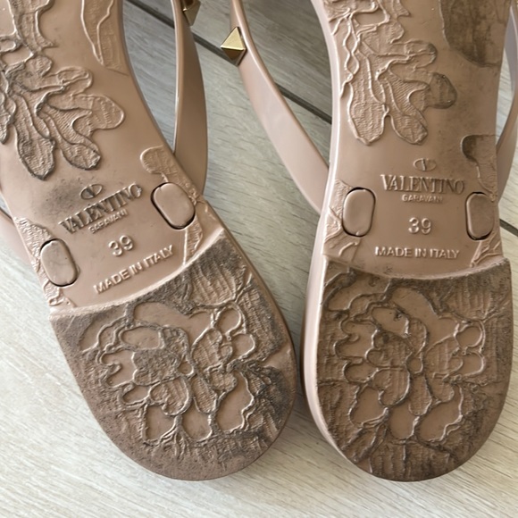 Valentino Rockstud PVC Flat Thong Sandals - Picture 5 of 5